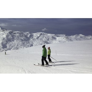 Sortie de ski en bus aux Menuires. ©SavoieMontBlanc-Chabance